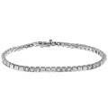 14k Gold Overlay CZ Diamoness Tennis Bracelet