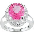 Sterling Silver Pink Topaz Ring (Set of 3)