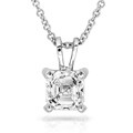 14k White Gold 2/5ct TDW Diamond Necklace (H-I, SI1-SI2)