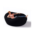 Zoe 6-foot Black Cocoon Beanbag Chair