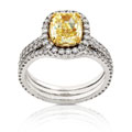 18k Gold 3ct TDW Fancy Yellow Diamond Ring