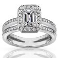 14k Gold 1 1/3ct TDW Emerald Cut Diamond Ring (H-I, SI1-SI2)