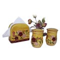 Floral Garden Napkin Holder/ Salt/ Pepper Shakers