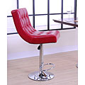 Chicago Burnt Red Leather Barstool
