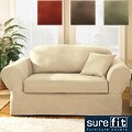 Sure Fit 2-piece Supreme Twill Loveseat Slipcover