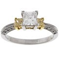 Tacori Platinum CZ and 2/5ct TDW Diamond Wedding Ring (G, VS)