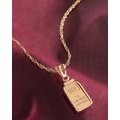 American Coin Treasures 1-gram Gold Ingot Pendant Necklace