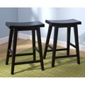 Belfast 24-inch Saddle Stool (Set of 2)