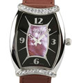 August Steiner Women's 'Tango' Burgundy Watch