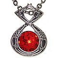 Celtic Dragon Energy Pewter Necklace