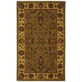 Handmade Heritage Kerman Green/ Gold Wool Rug (3' x 5')