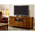 Mission Solid Oak Plasma TV Console