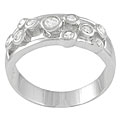 Sterling Silver Bezel Set Cubic Zirconia Ring