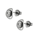 Sterling Silver Cowboy Hat Stud Earrings