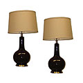 South Beach Chocolate Brown Table Lamps (Set of 2)