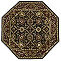Elite Traditional Handmade Wool Rug (6' Octagon)