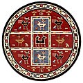 Elite Tribal Handmade Wool Rug (6' Round)