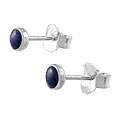 Sterling Silver Purple Stud Earrings