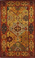 Handmade Heritage Diamond Bakhtiari Multi/ Red Wool Rug (3' x 5')