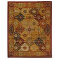 Handmade Diamond Bakhtiari Multi/ Red Wool Rug (8'3 x 11')