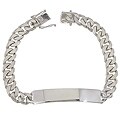 Sterling Essentials Sterling Silver 8.5-inch Cuban Link ID Bracelet