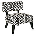 JAR Designs Lucy Black/ White Accent Chair