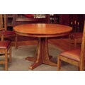 Mission Oak Small Round Dining Table