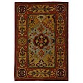 Handmade Heritage Diamond Bakhtiari Multi/ Red Wool Rug (2' x 3')