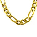 Caribe Gold 14k over Sterling Silver 24-inch Figaro Chain
