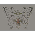 Handwrought Metal Butterfly Wall Design