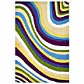 Free connected info on Color carpet Hand-tufted Color Wave Kids' Rug (4' x 6')