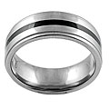 Men's Titanium Black Enamel Comfort Band