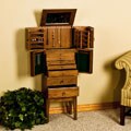 Oak Jewelry Armoire