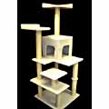 66-inch Bungalow Cat Furniture Tree Condo