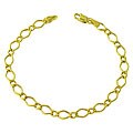 14k Yellow Gold Diamond-link Bracelet