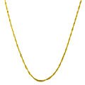 14k Yellow Gold Twisted Singapore Necklace