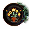 Handpainted English Sunflower Pasta Salad Bowl