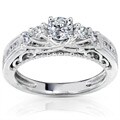 14k White Gold 3/4ct TDW Brilliant Diamond Ring (H-I, I1-I2)