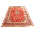 Free efficient guide on Persian Kashan carpet Iranian Persian Kashan Hand-knotted Red/Navy Rug (10' x 15')