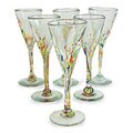 'Multicolor Specks' Champagne Flutes Set (Mexico)
