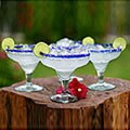 Set of 4 'Transparency' Margarita Cocktail Glasses (Mexico)
