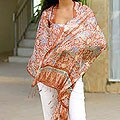 Silk Batik Shawl 'Bird of Paradise' (Indonesia)