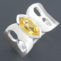 Citrine Sterling Silver Ring (India)