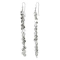 Sterling Silver Polished Circles Dangling Earrings