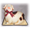 Happy Piggy Square Platter with Piggy Cover