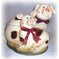 Happy Piggy Large Cookie Jar