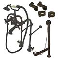 Oil-rubbed Bronze Clawfoot Tub Faucet Package