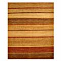Hand-loomed Wool Rust Felix Rug (9' x 12')