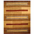 Hand-knotted Willow Wool Rug (8' x 10')