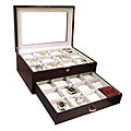Brown Leather Jewelry Watch Storage Box